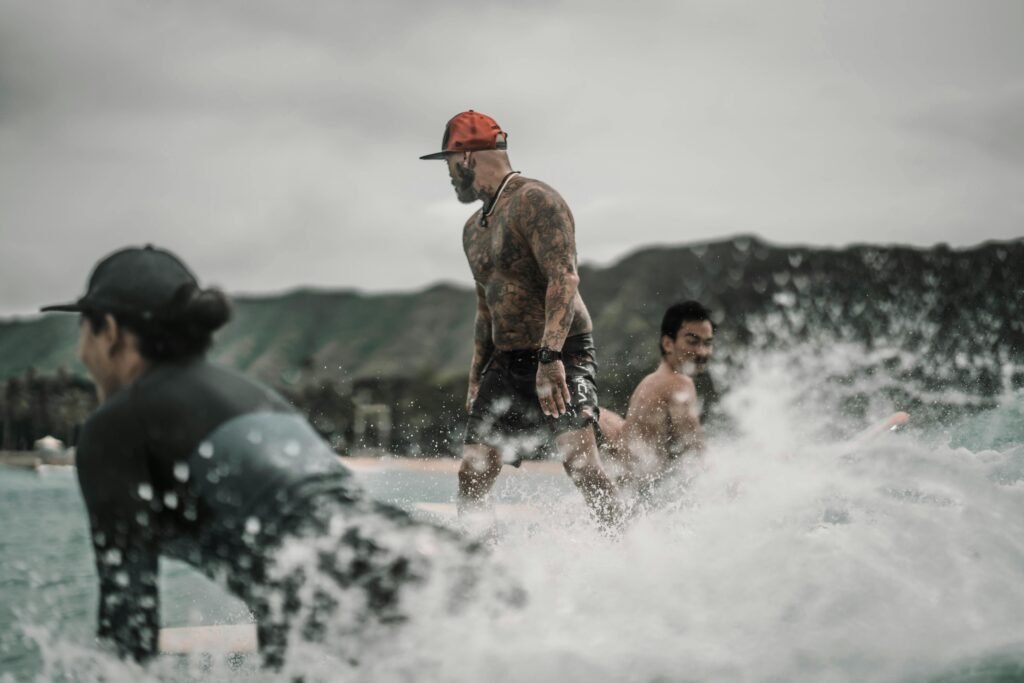 Surfing Community and Camaraderie